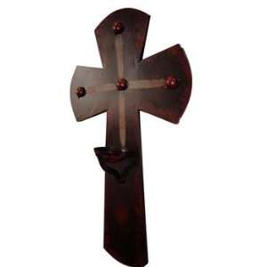  Iron Cross with Candle Holder