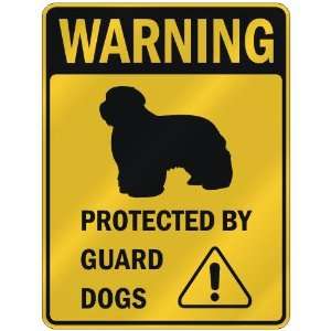   BEARDED COLLIE PROTECTED BY GUARD DOGS  PARKING SIGN DOG: Home