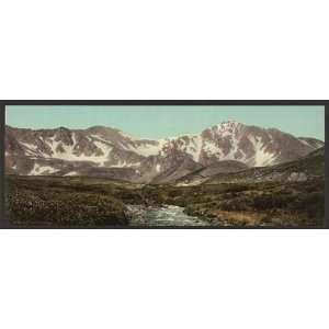  Photochrom Reprint of Colorado. Grays and Torreys Peaks 