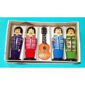  The Beatles Sgt. Peppers Russian 5 Piece Wooden Christmas 