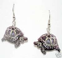 Russian Tortoise Turtle Color Earrings Free Shipping*  