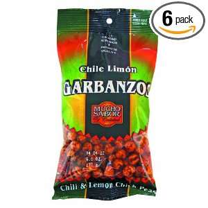 Mucho Sabor Garbanzos Chile y Limon, 5.5 Ounce Bags (Pack of 6 
