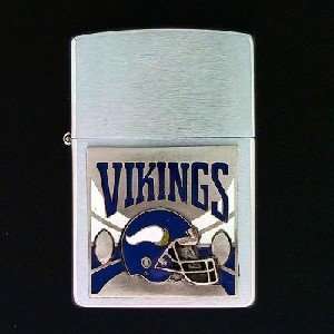  Large Emblem NFL Zippo   Minnesota Vikings