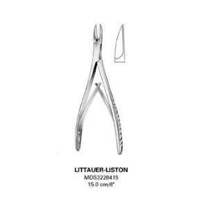 Bone Cutting Forceps, Littauer Liston   Straight tip, 6 inch , 15 cm 