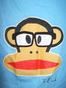   Adorable JULIUS MONKEY in NERD GLASSES Tee Shirt TOP Childs XS Cute