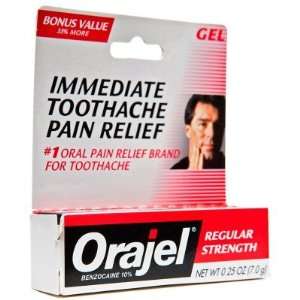  Orajel  Regular Strength Oral Pain Relief, .19oz: Health 