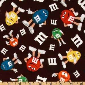  44 Wide M&M Candy Characters Chocolate Fabric By The 