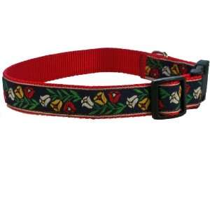  Medium Dog Collar by Sandia Pet Products   Bell Flowers on 