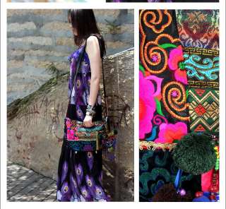    03 Ethnic Indian style embroidery Shoulder Messenger Bag Handbag New