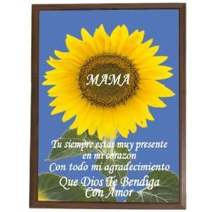   for Mom Sunflower (Spanish)   Que Dios Te Bendiga 