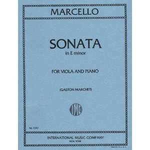 Marcello Benedetto Sonata in e minor   Viola and Piano   edited by 