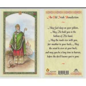   of Ireland Old Irish Benediction Holy Prayer Card 