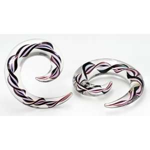    Pyrex Glass RIBBON SPIRAL   Price Per 1  5/8~16mm Jewelry