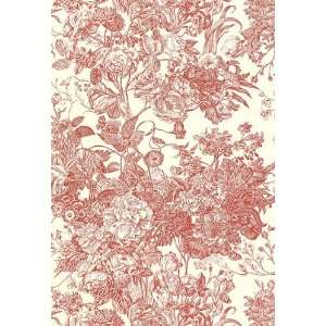  Toile Florissante Begonia by F Schumacher Wallpaper