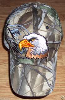 CAMO CAMOUFLAGE PATRIOTIC AMERICAN BALD EAGLE CAP HAT  