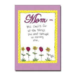   Went Thru   Risque Cartoon Mothers Day Greeting Card