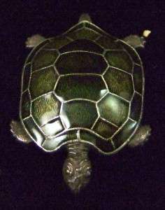 CATHERINE POPESCO MADE IN FRANCE TURTLE BROOCH E1360  