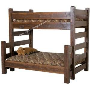  Barnwood Twin over Full Bunk Bed