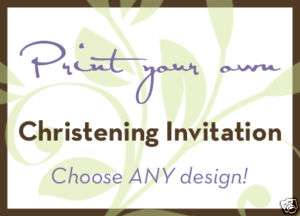 Custom Photo Baptism Invitations *Print Your Own*  