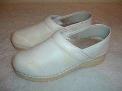 Dansko Leather Casual Dress Mules Clogs Fashion Womens Used Shoes 38 7 