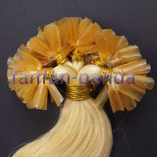 tip human hair extension 100strands 4 length,7 colors  