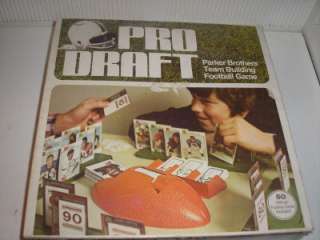VINTAGE GAME PRO DRAFT 1974 BY PARKER BROTHERS  