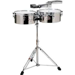  Gon Bops Tumbao Series Timbales, Chrome Over Steel 