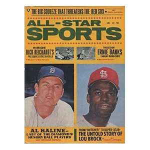  Al Kaline & Lou Brock 1968 All Star Sports Magazine 