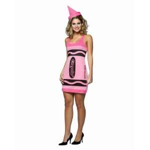   Tickle Me Pink Crayola Crayon Costume Size Standard: Toys & Games