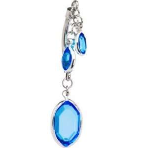  Blue Empress Threader Belly Ring: Jewelry