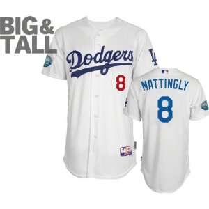 Don Mattingly Jersey: Big & Tall Majestic Home White Authentic Cool 