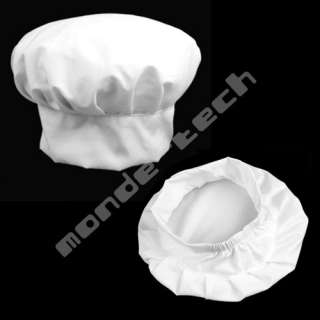 white chef hat for bbq baker kitchen cooking fancy dress party