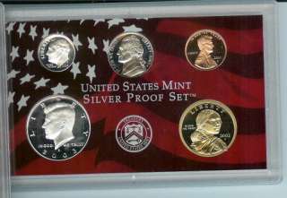 2003 S SILVER PROOF SET 10 COIN DISAPPEARING 3 CENT ERROR  