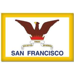 SAN FRANCISCO City California Flag sticker 5 x 3