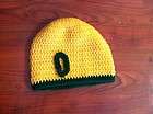 oregon ducks yellow handmade beanie hat  quick
