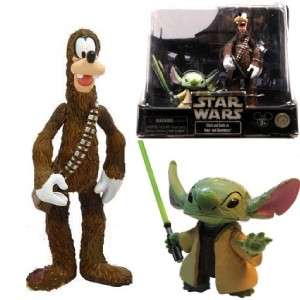 DISNEY Star Tours Wars Stitch Goofy Yoda Chewbacca 2009  