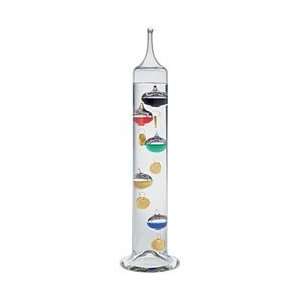    Multi Colored Glass Galileo Thermometer   11 tall: Toys & Games