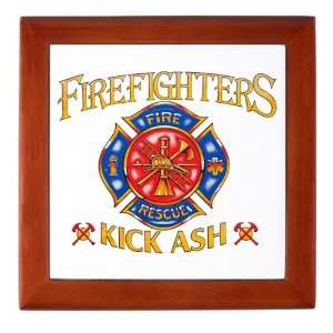   Box Mahogany Firefighters Kick Ash   Fire Fighter 