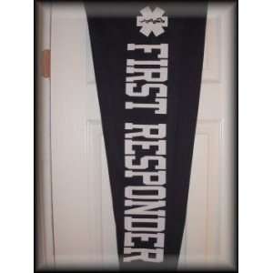   Navy Blue Sweatpants with the First Responder Logo on the Left Leg