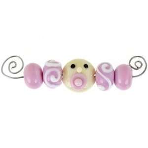   Baby Girl Lampwork Bead Set by Bindy Lambell: Arts, Crafts & Sewing