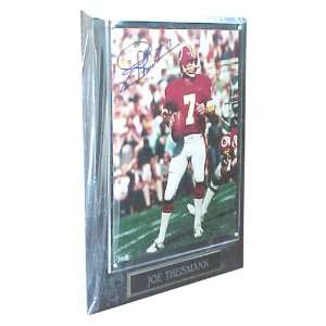 NFL Redskins Joe Theisman # 7. Autographed Plaque: Sports 