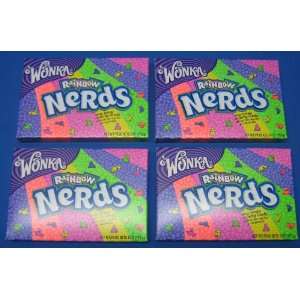 Wonka Rainbow Nerds Candy Theater Box Size 4 Boxes