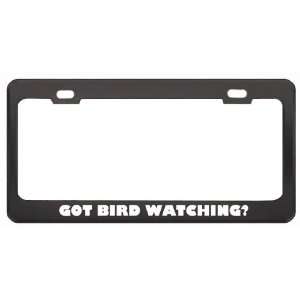  Got Bird Watching? Hobby Hobbies Black Metal License Plate 