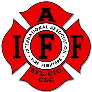  Firefighting IAFF Fire Fighters sticker decal 4 x 5 
