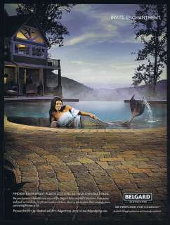 2009 Belgard Patio Pool Pavers Mermaid Print Ad  