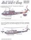 Print Scale Decals 1/35 BELL UH 1 HUEY Helicopter