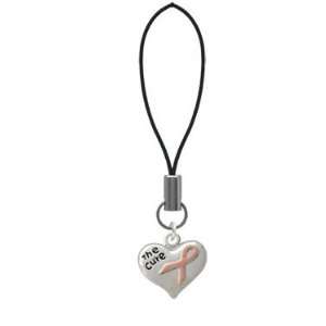  with Pink Ribbon The Cure Small Cell Phone Charm [Jewelry] Jewelry