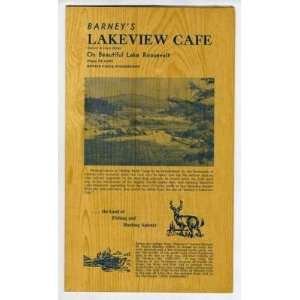  Barneys Lakeview Cafe Menu Kettle Falls Washington 