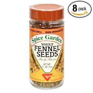 Spice Garden Fennel Seed, Whole, 1.5 Ounce Jar (Pack of 8)  