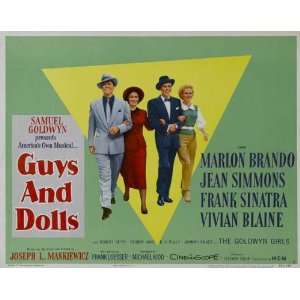 com Guys and Dolls Poster Half Sheet 22x28 Marlon Brando Jean Simmons 